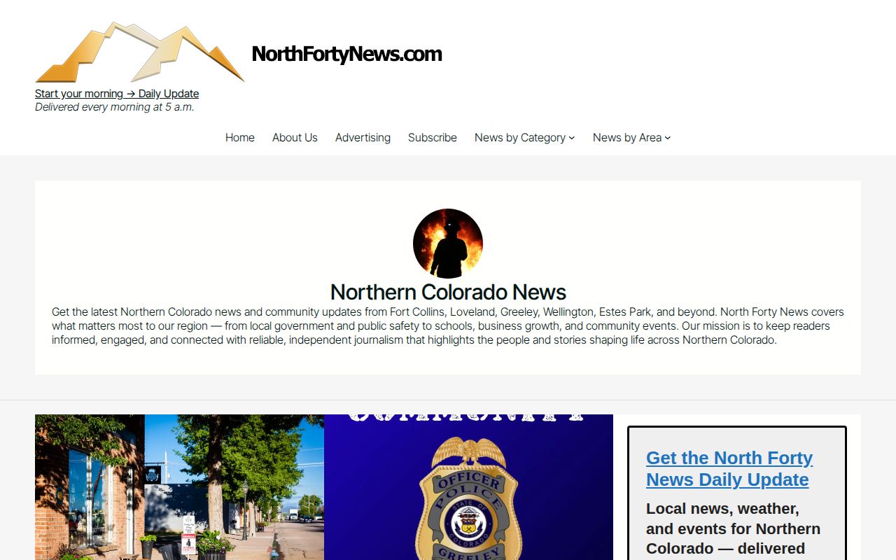 Larimer County arrest and crime news section at North Forty News