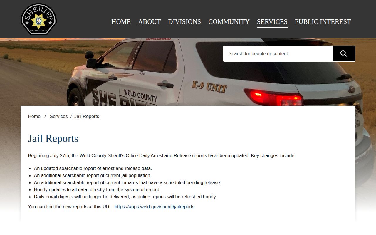 Windsor Police arrest records in the official Weld County daily booking report